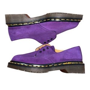 Doc Martens Purple Suede Leather Lace-Up Shoes